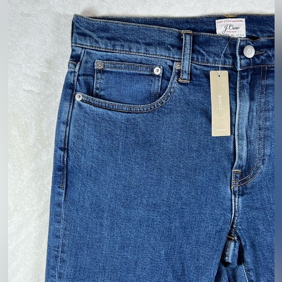 NWT J. Crew 770 32W 34L Dark Wash Classic Indigo Jeans Premium Denim C18 - Picture 3 of 12